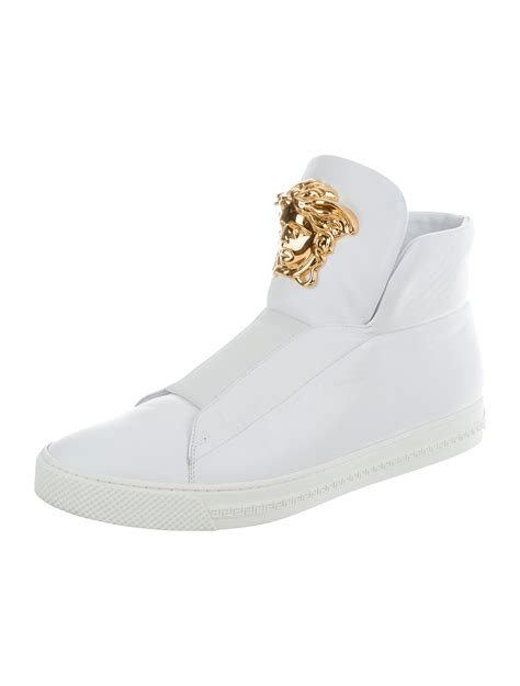 versace palazzo metallic sneakers|Versace sneakers white label.